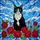 Green Eyed Tuxedo Cat Red Roses Tiffany Stained Glass Mosaic Gift for Cat Lovers Stained Glass Suncatcher - 5