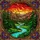 Tiffany Style River Valley Mountain Forest Art - Colorful Sky & Ornate Frame Decor Stained Glass Suncatcher - 5