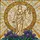 Lady Justice Stained Glass Jewel Tone Filigree Art - Sunburst Mosaic Purple Flowers Stained Glass Suncatcher - 5