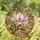 Stained Glass Magnolia Flower, Pink Petals Golden Stamen, Jewel Tones Mosaic Design Stained Glass Suncatcher - 1