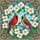 Northern Cardinals Dogwood Flowers Tiffany Stained Glass Intricate Mosaic Decor Stained Glass Suncatcher - 5
