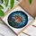 Tiffany Stained Glass Mushroom Celestial Mosaic Iridescent Orbs Glowing Fungi Art Stained Glass Suncatcher - 3
