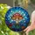 Tiffany Stained Glass Mushroom Celestial Mosaic Iridescent Orbs Glowing Fungi Art Stained Glass Suncatcher - 2