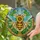 Majestic Bee Sunflower Tiffany Stained Glass Floral Mosaic - Nature Garden Decor Gift Stained Glass Suncatcher - 2
