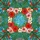 Detailed Tropical Hibiscus Plumeria Wreath Stained Glass Art - Monstera Leaf Garden Stained Glass Suncatcher - 5