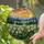 White Daisies Wildflowers Green Hills Mountains Sunset Sky Tiffany Stained Glass Stained Glass Suncatcher - 2