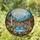 European Riverside Town Stone Bridge Mountain Flowers Tiffany Style Stained Glass Art Stained Glass Suncatcher - 1