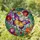 Colorful Intricate Stained Glass Butterfly Floral Mosaic - Tiffany Style Jewel Tone Art Stained Glass Suncatcher - 1
