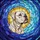 White Boxer Dog Stained Glass - Tiffany Style Jewel Tone Crescent Sun Mosaic Home Decor Gift Stained Glass Suncatcher - 5