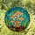 Wild Mushroom Forest Floor Grass Stained Glass - Tiffany Style Nature Decor Stained Glass Suncatcher - 1