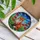 Majestic Red Fox Poppies Stained Glass Tiffany Art - Edge-to-Edge Mosaic Nature Decor Gift Stained Glass Suncatcher - 3