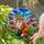 Majestic Red Fox Poppies Stained Glass Tiffany Art - Edge-to-Edge Mosaic Nature Decor Gift Stained Glass Suncatcher - 2