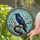 Iridescent Black Raven Stained Glass - Tiffany Style Metallic Feather Mosaic Art Stained Glass Suncatcher - 2