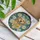 Smiling Golden Retriever Dog Tiffany Style Stained Glass Daisies Jewel Tone Floral Mosaic Stained Glass Suncatcher - 3