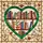 Detailed Heart Bookshelf Stained Glass Books Botanical Mosaic - Luminous Jewel Tones Art Stained Glass Suncatcher - 5