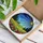 Stained Glass Rustic Cabin Sunburst Wildflowers Pine Trees Rolling Hills Sparkling Stars Stained Glass Suncatcher - 3