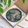 Blue Jays Lotus Flowers Stained Glass Mosaic Art - Intricate Nature Wildlife Home Decor Stained Glass Suncatcher - 3