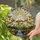White Doves Hibiscus Waterfall Radiant Sun Stained Glass Tiffany Style Mosaic Art Stained Glass Suncatcher - 2
