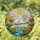 White Doves River Flowers Sunny Sky Mosaic - Tiffany Glass Jewel Tone Window Decor Stained Glass Suncatcher - 1