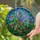 Majestic Iridescent Grasshopper Stained Glass Art - Tiffany Style Floral Nature Gift Stained Glass Suncatcher - 2