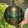 Full Moon Winding Forest Path Stained Glass Woodland - Intricate Deep Green Jewel Tone Art Stained Glass Suncatcher - 2