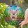 Piglet Stained Glass Fence Clover Blossom Field Tiffany Style Window Art Gift Stained Glass Suncatcher - 2