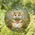Chubby Hamster Potted Plant Stained Glass Garden Mosaic Art - Pet Lover Housewarming Gift Stained Glass Suncatcher - 1