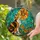 Calico Cat Butterfly Stained Glass Mosaic - Tiffany Style Jewel Tones Home Decor Stained Glass Suncatcher - 2