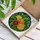 Tiffany Glass Citrus Fruits - Orange, Lemon, Blood Orange Slices & Green Foliage Stained Glass Suncatcher - 3