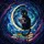 Black Cat Reading Book Crescent Moon Starry Night Stained Glass Tiffany Style Celestial Decor Stained Glass Suncatcher - 5