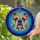 English Bulldog Stained Glass Tiffany Art Portrait Mosaic - Detailed Pet Lover Gift Stained Glass Suncatcher - 2