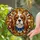 Cavalier King Charles Spaniel Dog Stained Glass Portrait Mosaic Jewel Tones for Dog Lovers Stained Glass Suncatcher - 2