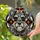 Miniature Schnauzer Dog Head Stained Glass Artwork - Tiffany Style Mosaic Jewel Tones Stained Glass Suncatcher - 2