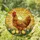 Stained Glass Hen Chicks Golden Sun with Red Comb & Wattle - Tiffany Style Mosaic Stained Glass Suncatcher - 1