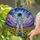 Astronaut Sunflowers Galaxy Stained Glass - Cosmic Planets Mountain Sky Home Decor Stained Glass Suncatcher - 2