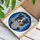 Tricolor Australian Shepherd Dog Stained Glass Mosaic - Expressive Aussie Lover Gift Stained Glass Suncatcher - 3