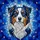 Tricolor Australian Shepherd Dog Stained Glass Mosaic - Expressive Aussie Lover Gift Stained Glass Suncatcher - 5