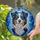 Tricolor Australian Shepherd Dog Stained Glass Mosaic - Expressive Aussie Lover Gift Stained Glass Suncatcher - 2