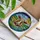 Brown Patchy Cow Head Tiffany Stained Glass Pastoral Landscape Farm Animal Art Stained Glass Suncatcher - 3