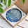 Snow-Capped Mountain & Ocean Waves Stained Glass - Tiffany Jewel Tone Blue Art Decor Stained Glass Suncatcher - 3