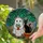 Stained Glass Ghost Black Cat Potted Plant Monstera Leaves Art - Home Decor Gift Stained Glass Suncatcher - 2