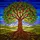 Tree of Life Heart Leaves - Tiffany Style Stained Glass Jewel Tone Mosaic Landscape Stained Glass Suncatcher - 5