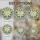 Stained Glass Heart Calligraphy Text White Roses Green Foliage Ethereal Swirls Starlight Stained Glass Suncatcher - 4