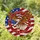 Bald Eagle American Flag 250 Years 1776-2026 - USA 250th Anniversary Gift for Veterans Stained Glass Suncatcher - 1