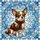 Chihuahua Dog Stained Glass Winter Snowflakes Art - Festive Ruby Emerald Holiday Gift Decor Stained Glass Suncatcher - 5