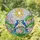 Two Blue Jays Pink Lotus Flowers Tiffany Stained Glass Radiant Sunburst Nature Art Stained Glass Suncatcher - 1