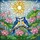 Two Blue Jays Pink Lotus Flowers Tiffany Stained Glass Radiant Sunburst Nature Art Stained Glass Suncatcher - 5
