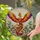 Majestic Phoenix Stained Glass Mosaic Suncatcher - Tiffany Style Art Window Decor Gift for Mom Stained Glass Suncatcher - 2