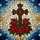 Wooden Cross Poinsettia Stained Glass Mosaic Tiffany Jewel Tone - Christmas Holiday Gift Stained Glass Suncatcher - 5