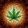 Multi-Lobed Cannabis Leaf Stained Glass Tiffany Style Mosaic Art Textured Glass Stained Glass Suncatcher - 5